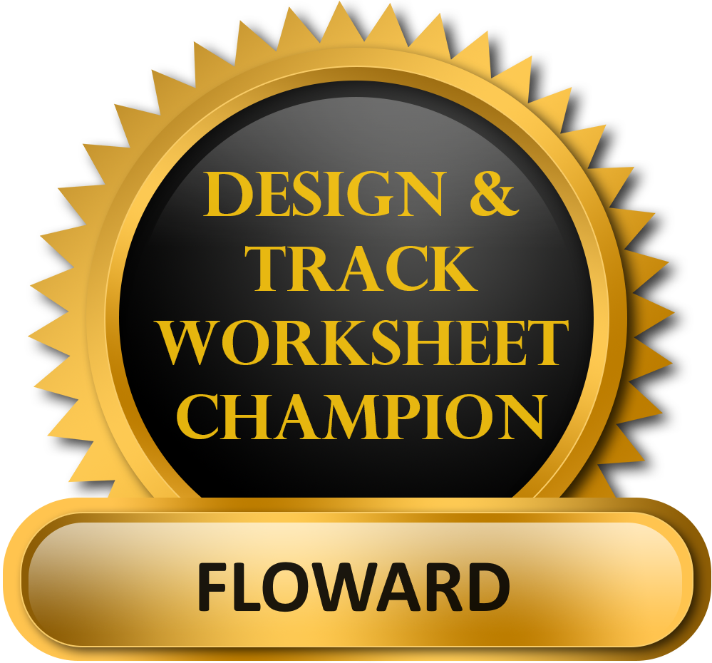 FLOWARD Design & Track Worksheet Champion